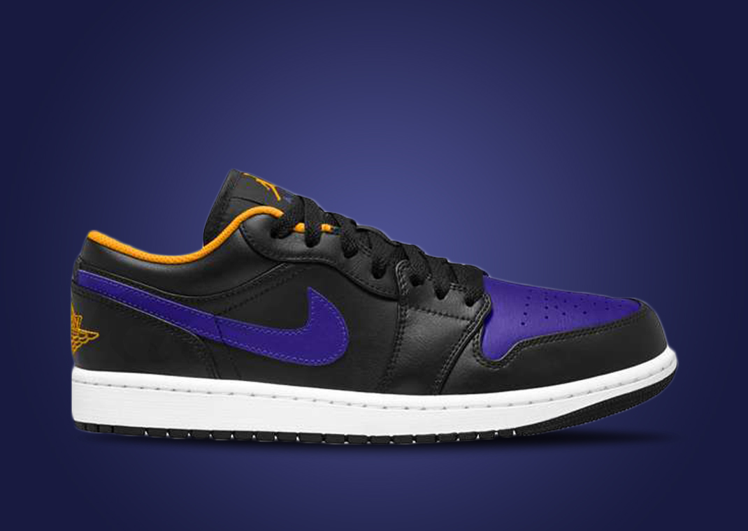 Lakers Vibes Return To The Air Jordan 1 Low - Sneaker News